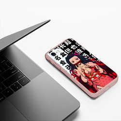 Чехол iPhone 7/8 матовый НЕЗУКО ТЯН, цвет: 3D-светло-розовый — фото 2