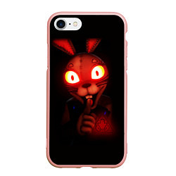 Чехол iPhone 7/8 матовый Five Nights at Freddys: Security Breach Ванни крол, цвет: 3D-светло-розовый