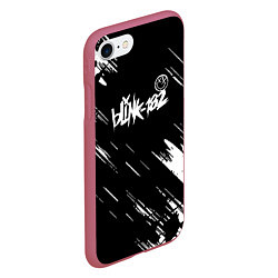 Чехол iPhone 7/8 матовый Blink-182 блинк-182, цвет: 3D-малиновый — фото 2