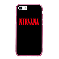 Чехол iPhone 7/8 матовый Nirvana in Red, цвет: 3D-малиновый
