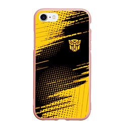 Чехол iPhone 7/8 матовый Bumblebee Бамблби, цвет: 3D-светло-розовый