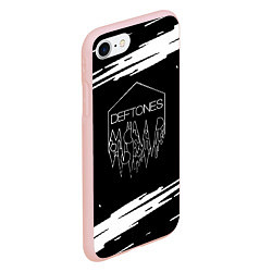 Чехол iPhone 7/8 матовый Deftones, цвет: 3D-светло-розовый — фото 2