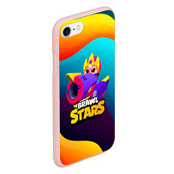 Чехол iPhone 7/8 матовый BrawlStars Bonny, цвет: 3D-светло-розовый — фото 2