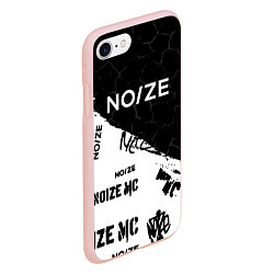 Чехол iPhone 7/8 матовый Noize mc Паттерн, цвет: 3D-светло-розовый — фото 2