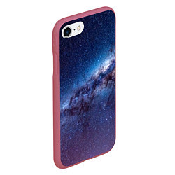 Чехол iPhone 7/8 матовый Космос просто космос!, цвет: 3D-малиновый — фото 2