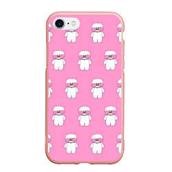 Чехол iPhone 7/8 матовый ЛАЛАФАНФАН на розовом фоне, цвет: 3D-светло-розовый