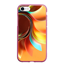 Чехол iPhone 7/8 матовый Солнце из бумаги, цвет: 3D-малиновый