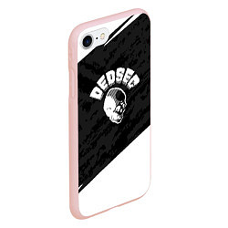 Чехол iPhone 7/8 матовый Watch Dogs 2 череп, цвет: 3D-светло-розовый — фото 2