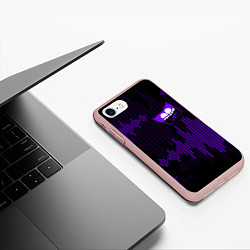 Чехол iPhone 7/8 матовый PurpleMini Huggy WuggyPoppy Playtime, цвет: 3D-светло-розовый — фото 2