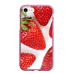 Чехол iPhone 7/8 матовый Strawberries