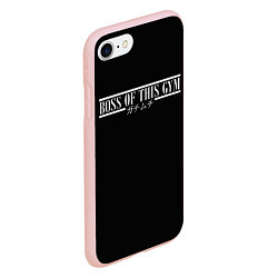 Чехол iPhone 7/8 матовый Босс Качалки Иероглифы, цвет: 3D-светло-розовый — фото 2