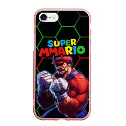 Чехол iPhone 7/8 матовый ММАРИО ММА Супер Марио Super Mario, цвет: 3D-светло-розовый