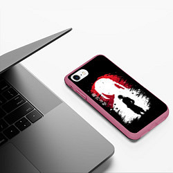 Чехол iPhone 7/8 матовый ДРАКЕН ТОКИЙСКИЕ МСТИТЕЛИ DRAKEN, цвет: 3D-малиновый — фото 2