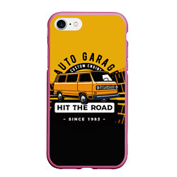 Чехол iPhone 7/8 матовый AUTO GARAGE HIT THE ROAD