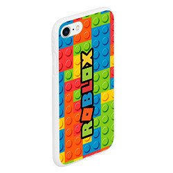 Чехол iPhone 7/8 матовый Roblox Games, цвет: 3D-белый — фото 2