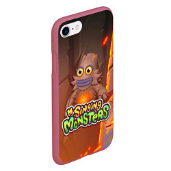 Чехол iPhone 7/8 матовый My singing monsters ЛАВАТЁКА Kayna, цвет: 3D-малиновый — фото 2