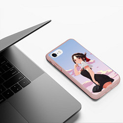 Чехол iPhone 7/8 матовый Госпожа Кагуя Синомия Love is war, цвет: 3D-светло-розовый — фото 2