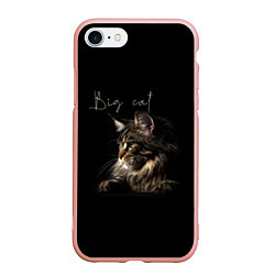 Чехол iPhone 7/8 матовый Big cat Maine Coon