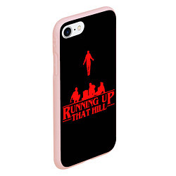 Чехол iPhone 7/8 матовый Running Up That Hill, цвет: 3D-светло-розовый — фото 2