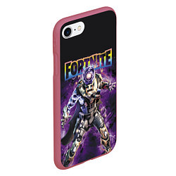 Чехол iPhone 7/8 матовый Fortnite Циклон Skin, цвет: 3D-малиновый — фото 2