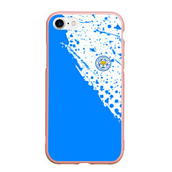 Чехол iPhone 7/8 матовый Leicester city Лестер Сити, цвет: 3D-светло-розовый