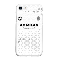 Чехол iPhone 7/8 матовый AC Milan Champions Униформа