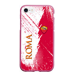 Чехол iPhone 7/8 матовый Roma краска, цвет: 3D-малиновый