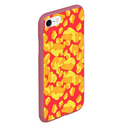 Чехол iPhone 7/8 матовый Сырная буря, цвет: 3D-малиновый — фото 2