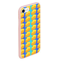 Чехол iPhone 7/8 матовый Сыр сыр сыр, цвет: 3D-светло-розовый — фото 2