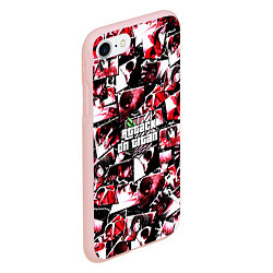 Чехол iPhone 7/8 матовый АТАКА ТИТАНОВ ВСЕ ГЕРОИ, цвет: 3D-светло-розовый — фото 2