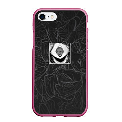Чехол iPhone 7/8 матовый Ahegao Phonk, цвет: 3D-малиновый