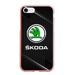 Чехол iPhone 7/8 матовый Skoda Абстракция