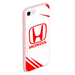 Чехол iPhone 7/8 матовый Honda - sport, цвет: 3D-светло-розовый — фото 2
