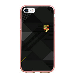 Чехол iPhone 7/8 матовый Porsche - logo