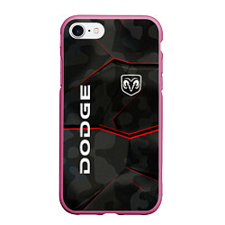 Чехол iPhone 7/8 матовый Dodge абстракция спорт