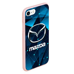 Чехол iPhone 7/8 матовый Mazda - абстракция, цвет: 3D-светло-розовый — фото 2