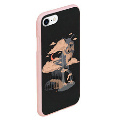 Чехол iPhone 7/8 матовый Дух природы - Лиса, цвет: 3D-светло-розовый — фото 2