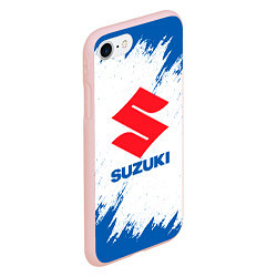 Чехол iPhone 7/8 матовый Suzuki - texture, цвет: 3D-светло-розовый — фото 2