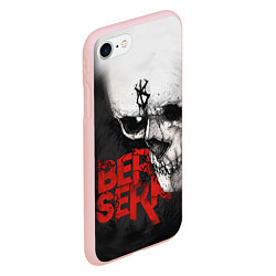 Чехол iPhone 7/8 матовый Berserk - Череп с клеймом жертвы, цвет: 3D-светло-розовый — фото 2