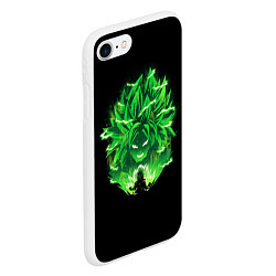 Чехол iPhone 7/8 матовый Broly dragon ball аниме, цвет: 3D-белый — фото 2