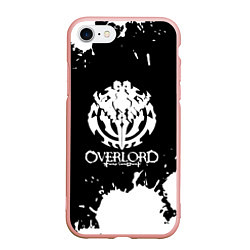 Чехол iPhone 7/8 матовый Overlord - краска, цвет: 3D-светло-розовый