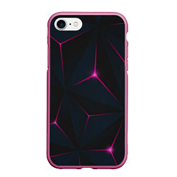 Чехол iPhone 7/8 матовый Розовое созвездие, цвет: 3D-малиновый
