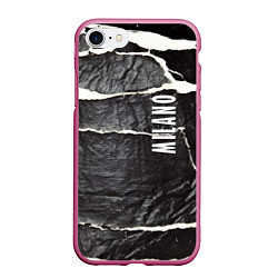 Чехол iPhone 7/8 матовый Vanguard rags - Milano, цвет: 3D-малиновый