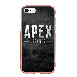 Чехол iPhone 7/8 матовый Apex Legends grunge, цвет: 3D-светло-розовый