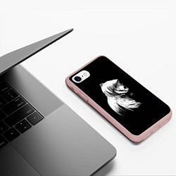 Чехол iPhone 7/8 матовый What mask?, цвет: 3D-светло-розовый — фото 2