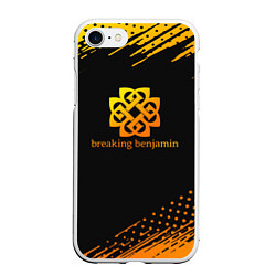 Чехол iPhone 7/8 матовый Breaking benjamin Gold