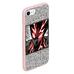 Чехол iPhone 7/8 матовый Garou Rage Mode, цвет: 3D-светло-розовый — фото 2