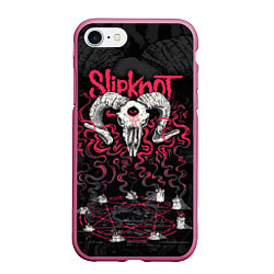 Чехол iPhone 7/8 матовый Slipknot - goat skull
