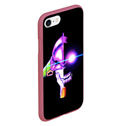 Чехол iPhone 7/8 матовый Evangelion neon, цвет: 3D-малиновый — фото 2