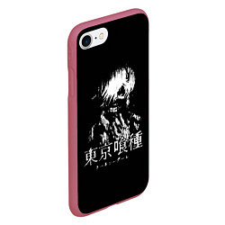 Чехол iPhone 7/8 матовый Kaneki Ken: Tokyo Ghoul, цвет: 3D-малиновый — фото 2